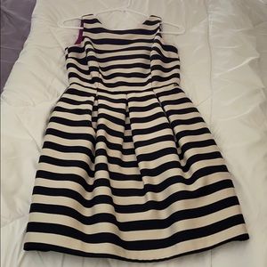 Black and white stripped dress